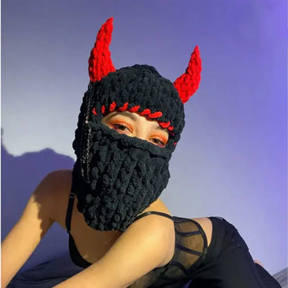 Halloween Knitted Balaclava