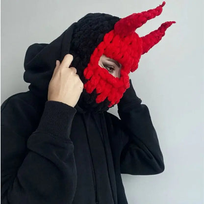 Halloween Knitted Balaclava