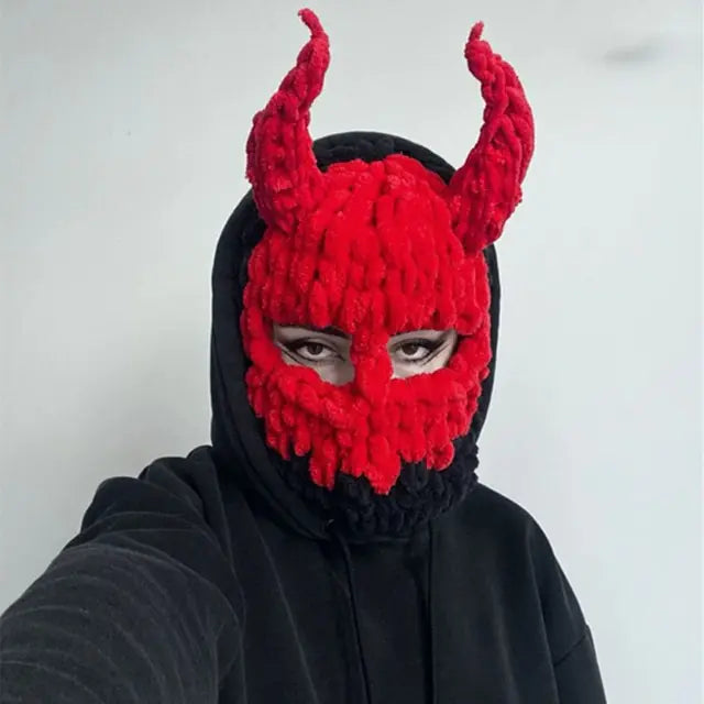 Halloween Knitted Balaclava